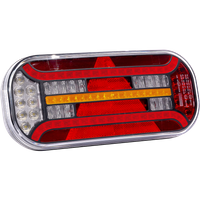 FRISTOM FT-610 LED galinis žibintas, 6 funkcijos, kairėje