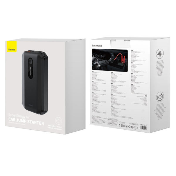 Power Bank starteris BASEUS Super Energy Air Power Bank 10000mAh su 12V paleidimo funkcija