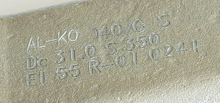 AL-KO kilpinis kablys 3500 kg priekabai su 60 mm vamzdiniu vilkimo strypu