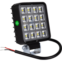 16x LED darbinė lempa TruckLED L0154 kvadratinė su jungikliu