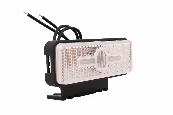 WAŚ W254 2035 LED baltas universalus gabaritinis žibintas su laikikliu