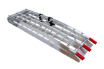 UNITRAILER ALR002 sulankstoma rampa aliumininė priekabai 221 cm 340 kg su diržu