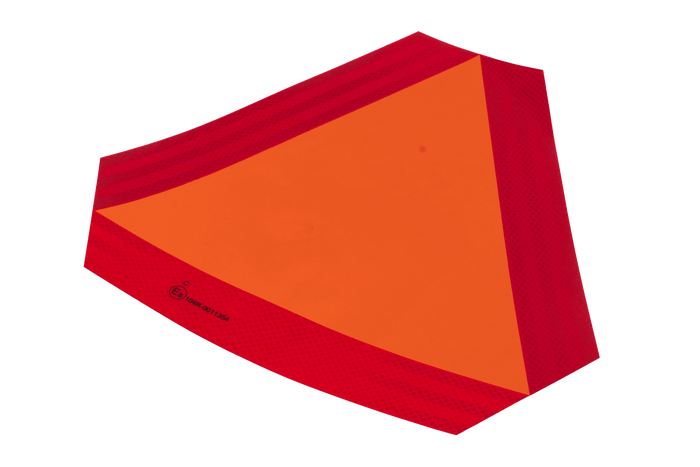 HERMON šviesą atspindintis lipdukas, lėtai judantis įspėjamasis trikampis, 300x120 mm