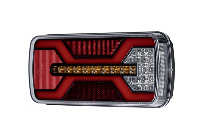 KAMAR X-SPIDER L2430+L2431 galiniai žibintai su bajoneto jungtimi, 5 kontaktų, 7 funkcijos, kairė ir dešinė