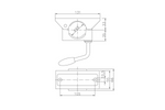 Fiksuota atrama su spaustuku WINTERHOFF RSR48-700+KLE48 150kg 48mm 700mm