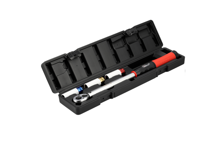 YATO 1/2" 40–220 Nm 4 dalių sukimo momento raktų rinkinys ratų keitimui