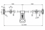 STEELPRESS ZD-03 V.3 konteinervežio užrakto skląstis, durų spyna 3000 mm