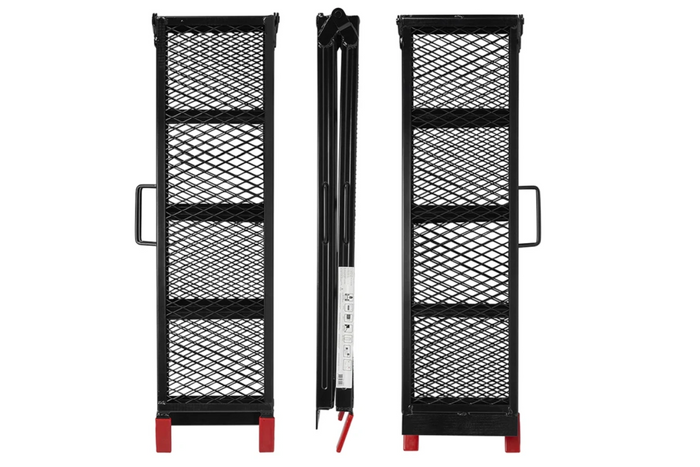 „ProPlus 390094“ sulankstomos plieninės rampos priekaboms, 203 cm, 680 kg, 2 vnt. rinkinys