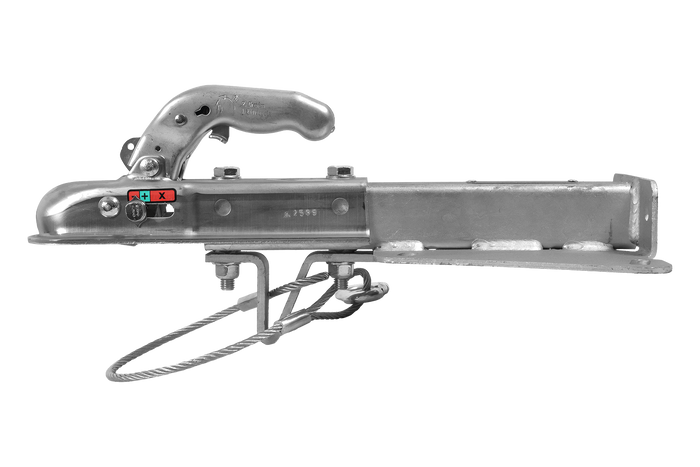 KNOTT KQ14-A+KZE7.5 rutulinis kablys 750 kg priekabai su V tipo vilkimo sija